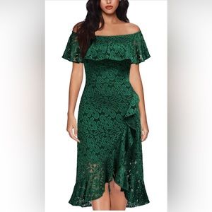 Ruffle lace dress